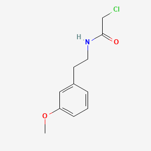 molecular formula C11H14ClNO2 B1330087 2-chloro-n-[2-(3-methoxyphenyl)ethyl]acetamide CAS No. 34162-12-4