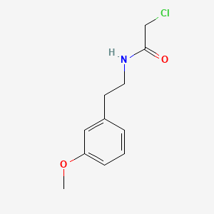 molecular formula C11H14ClNO2 B1330087 Acetamide, 2-chloro-N-(m-methoxyphenethyl)- CAS No. 34162-12-4
