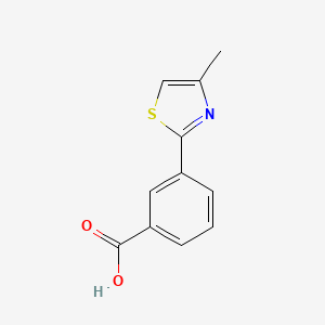 molecular formula C11H9NO2S B1330088 3-(4-Methyl-1,3-thiazol-2-yl)benzoic acid CAS No. 35195-86-9