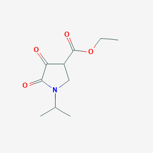 B1330091 Ethyl 1-isopropyl-4,5-dioxopyrrolidine-3-carboxylate CAS No. 5336-45-8