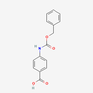 molecular formula C15H13NO4 B1330095 4-(((Benzyloxy)carbonyl)amino)benzoic acid CAS No. 5330-71-2
