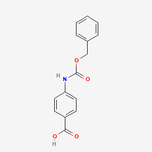 molecular formula C15H13NO4 B1330095 4-{[(Benzyloxy)carbonyl]amino}benzoic acid CAS No. 5330-71-2