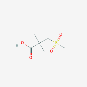 2,2-Dimethyl-3-(methylsulfonyl)propanoic acid