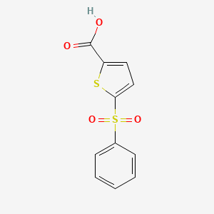 molecular formula C11H8O4S2 B1330098 5-(Benzenesulfonyl)thiophene-2-carboxylic acid CAS No. 5324-78-7
