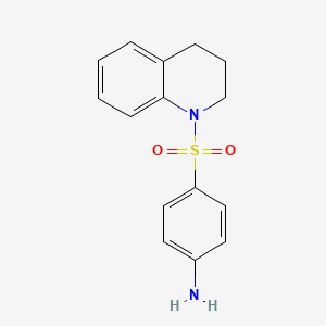 molecular formula C15H16N2O2S B1330101 4-(3,4-dihydroquinolin-1(2H)-ylsulfonyl)aniline CAS No. 5455-89-0