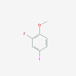 molecular formula C7H6FIO B1330114 2-Fluoro-4-iodo-1-methoxybenzene CAS No. 3824-21-3