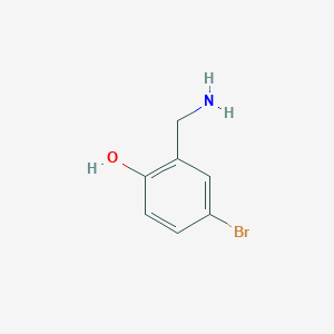 molecular formula C7H8BrNO B1330120 2-(Aminomethyl)-4-bromophenol CAS No. 58349-96-5