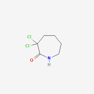 molecular formula C6H9Cl2NO B1330124 2H-Azepin-2-one, 3,3-dichlorohexahydro- CAS No. 1709-14-4