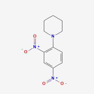 molecular formula C11H13N3O4 B1330131 1-(2,4-二硝基苯基)哌啶 CAS No. 839-93-0