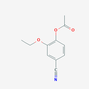 B1330139 4-Cyano-2-ethoxyphenyl acetate CAS No. 5438-50-6