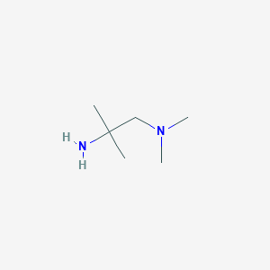 molecular formula C6H16N2 B1330144 1-Dimethylamino-2-methyl-2-aminopropane CAS No. 89379-40-8