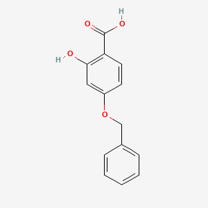 molecular formula C14H12O4 B1330145 4-(Benzyloxy)-2-hydroxybenzoic acid CAS No. 5448-45-3