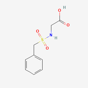 molecular formula C9H11NO4S B1330148 [(Benzylsulfonyl)amino]acetic acid CAS No. 6966-44-5