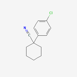 molecular formula C13H14ClN B1330152 1-(4-氯苯基)环己基碳腈 CAS No. 64399-28-6