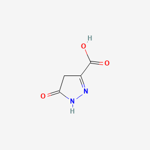 molecular formula C4H4N2O3 B1330155 5-Oxo-4,5-dihydro-1H-pyrazole-3-carboxylic acid CAS No. 71173-77-8