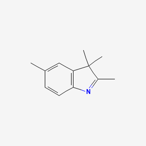 molecular formula C12H15N B1330159 2,3,3,5-Tetramethyl-3h-indole CAS No. 25981-82-2