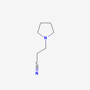 molecular formula C7H12N2 B1330160 3-(1-Pyrrolidino)propionitrile CAS No. 26165-45-7