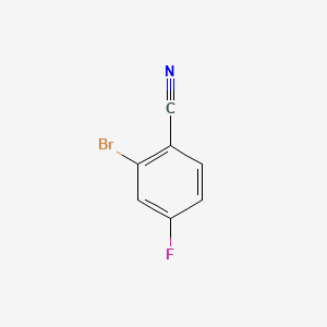molecular formula C7H3BrFN B1330171 2-Bromo-4-fluorobenzonitrile CAS No. 36282-26-5