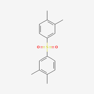 molecular formula C16H18O2S B1330182 苯，1,1'-磺酰基双[3,4-二甲基- CAS No. 28361-43-5