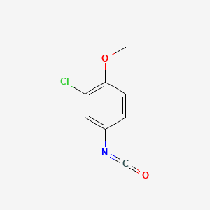 molecular formula C8H6ClNO2 B1330183 2-Chloro-4-isocyanato-1-methoxybenzene CAS No. 28395-76-8