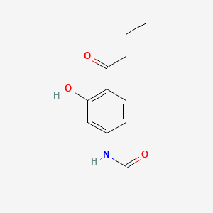 molecular formula C12H15NO3 B1330184 4'-Butyryl-3'-hydroxyacetanilide CAS No. 28583-62-2