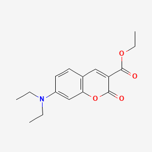 molecular formula C16H19NO4 B1330185 ethyl 7-(diethylamino)-2-oxo-2H-chromene-3-carboxylate CAS No. 28705-46-6