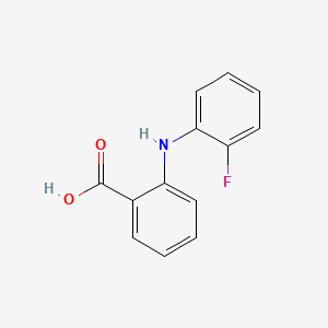 molecular formula C13H10FNO2 B1330190 N-(2-Fluorophenyl)anthranilic acid CAS No. 54-58-0