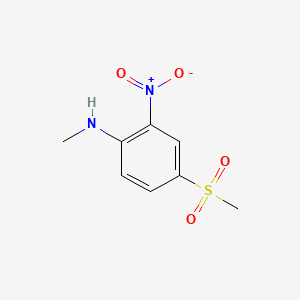 molecular formula C8H10N2O4S B1330200 N-Methyl-N-[4-(methylsulfonyl)-2-nitrophenyl]amine CAS No. 30388-44-4