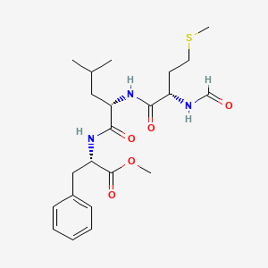 molecular formula C22H33N3O5S B1330203 Formylmethionyl-leucyl-phenylalanine methyl ester CAS No. 65929-03-5