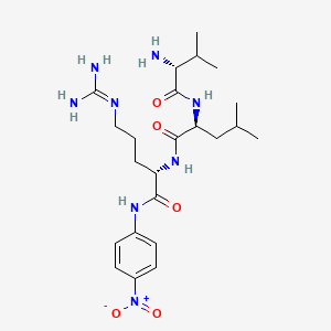 molecular formula C23H38N8O5 B1330205 D-Val-Leu-Arg-pNA CAS No. 64816-14-4