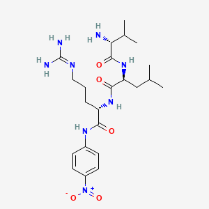 molecular formula C23H38N8O5 B1330205 Val-Leu-Arg-p-nitroanilide CAS No. 64816-14-4