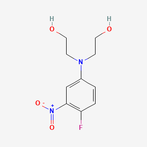 molecular formula C10H13FN2O4 B1330206 Ethanol, 2,2'-[(4-fluoro-3-nitrophenyl)imino]bis- CAS No. 29705-38-2