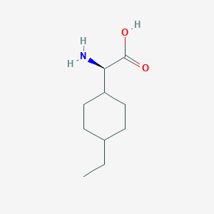 molecular formula C10H19NO2 B13302095 (2R)-2-Amino-2-(4-ethylcyclohexyl)acetic acid 