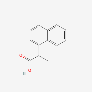 molecular formula C13H12O2 B1330210 alpha-Methyl-1-naphthaleneacetic acid CAS No. 3117-51-9