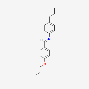 molecular formula C20H25NO B1330216 p-Butoxybenzylidene p-propylaniline CAS No. 37599-83-0