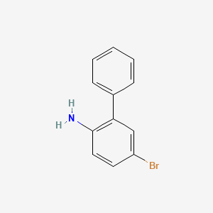 molecular formula C12H10BrN B1330229 4-Bromo-2-phenylaniline CAS No. 5455-13-0