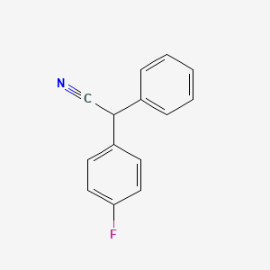 molecular formula C14H10FN B1330231 2-(4-Fluorophenyl)-2-phenylacetonitrile CAS No. 719-82-4