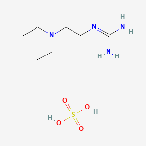 molecular formula C7H20N4O4S B1330233 1-(2-(二乙基氨基)乙基)胍硫酸盐 CAS No. 3272-63-7