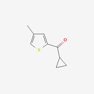 molecular formula C9H10OS B13302331 Cyclopropyl(4-methylthiophen-2-yl)methanone 