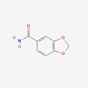 molecular formula C8H7NO3 B1330235 1,3-Benzodioxole-5-carboxamide CAS No. 4847-94-3