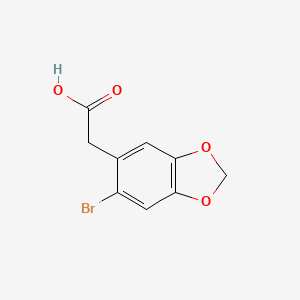 (6-Bromo-1,3-benzodioxol-5-yl)acetic acid