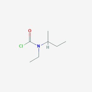 molecular formula C7H14ClNO B13302418 N-(butan-2-yl)-N-ethylcarbamoyl chloride 