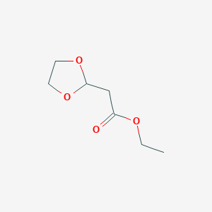 molecular formula C7H12O4 B1330244 Ethyl 2-(1,3-dioxolan-2-yl)acetate CAS No. 60234-78-8