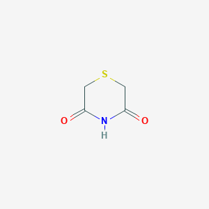 molecular formula C4H5NO2S B1330260 Thiomorpholine-3,5-dione CAS No. 80023-40-1