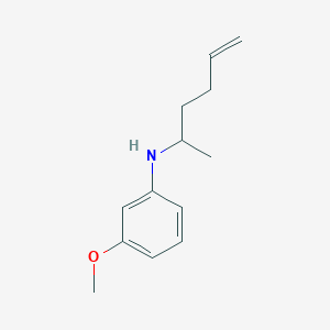 molecular formula C13H19NO B13302607 N-(Hex-5-en-2-yl)-3-methoxyaniline 