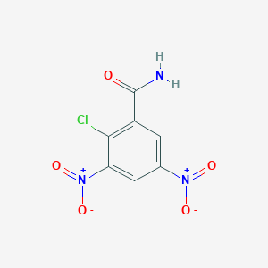 molecular formula C7H4ClN3O5 B1330264 2-Chloro-3,5-dinitrobenzamide CAS No. 6266-51-9