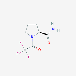 molecular formula C7H9F3N2O2 B133027 1-(Trifluoroacetyl)prolinamide CAS No. 151378-30-2