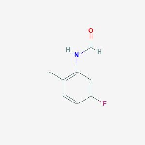 molecular formula C8H8FNO B1330272 n-(5-氟-2-甲基苯基)甲酰胺 CAS No. 366-48-3