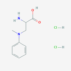 molecular formula C10H16Cl2N2O2 B13302721 2-Amino-3-[methyl(phenyl)amino]propanoic acid dihydrochloride 