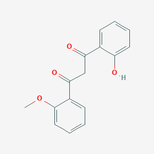 molecular formula C16H14O4 B1330276 1-(2-Hydroxyphenyl)-3-(2-methoxyphenyl)propane-1,3-dione CAS No. 6310-45-8